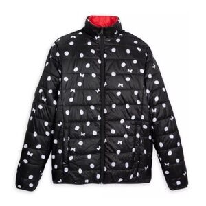 Women’s black and White Polka Dot Jacket. Disney Minnie Mouse